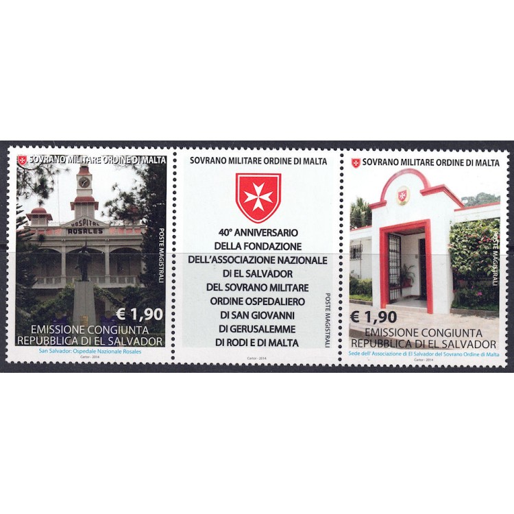 SMOM 2014 National Association of El Salvador 2v MNH**