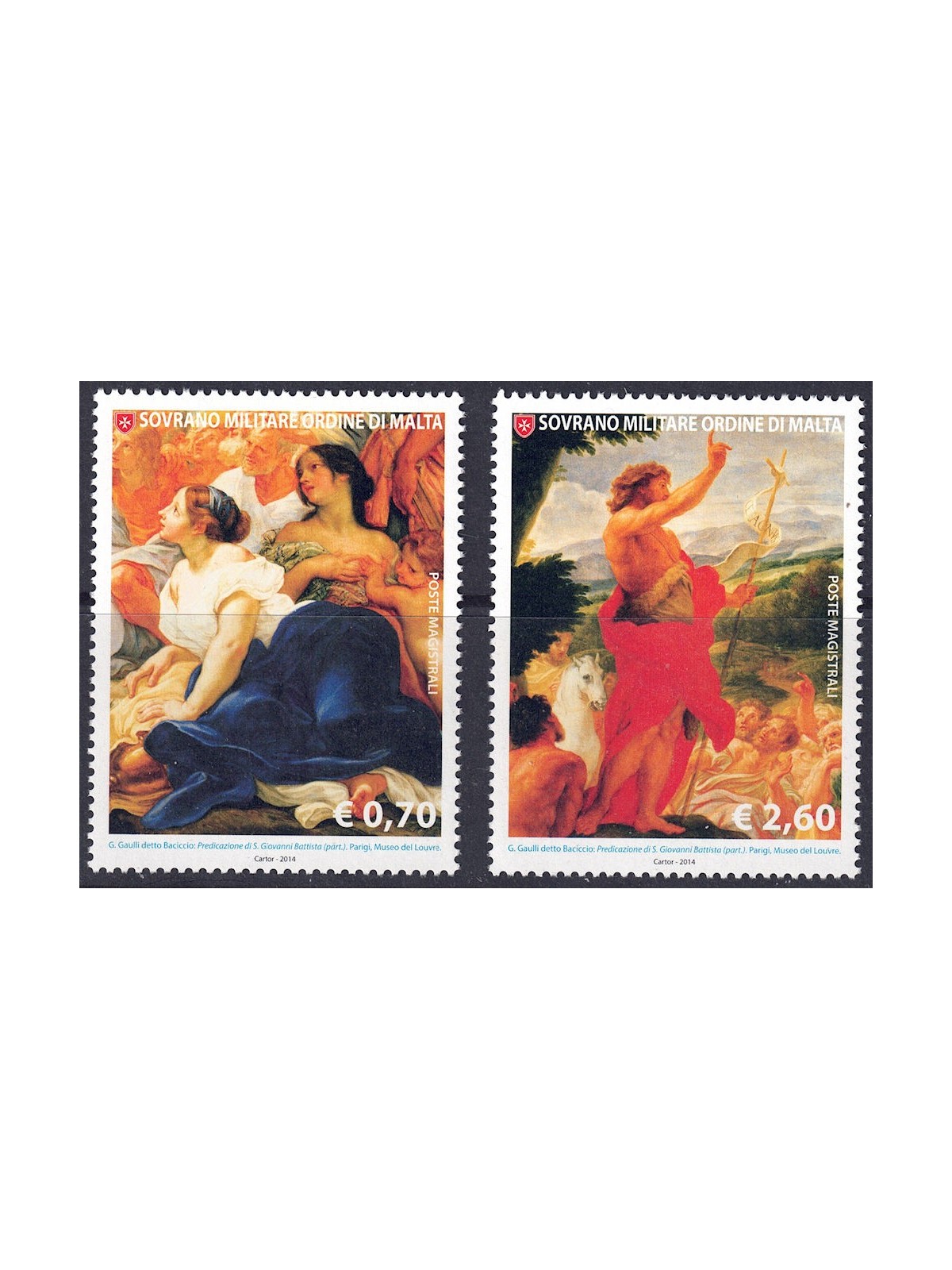 SMOM 2014 St. John the Baptist 2v MNH**