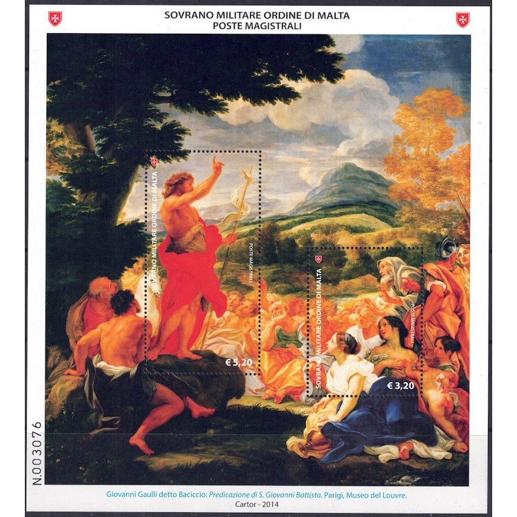 SMOM 2014 San Giovanni Battista BF MNH**