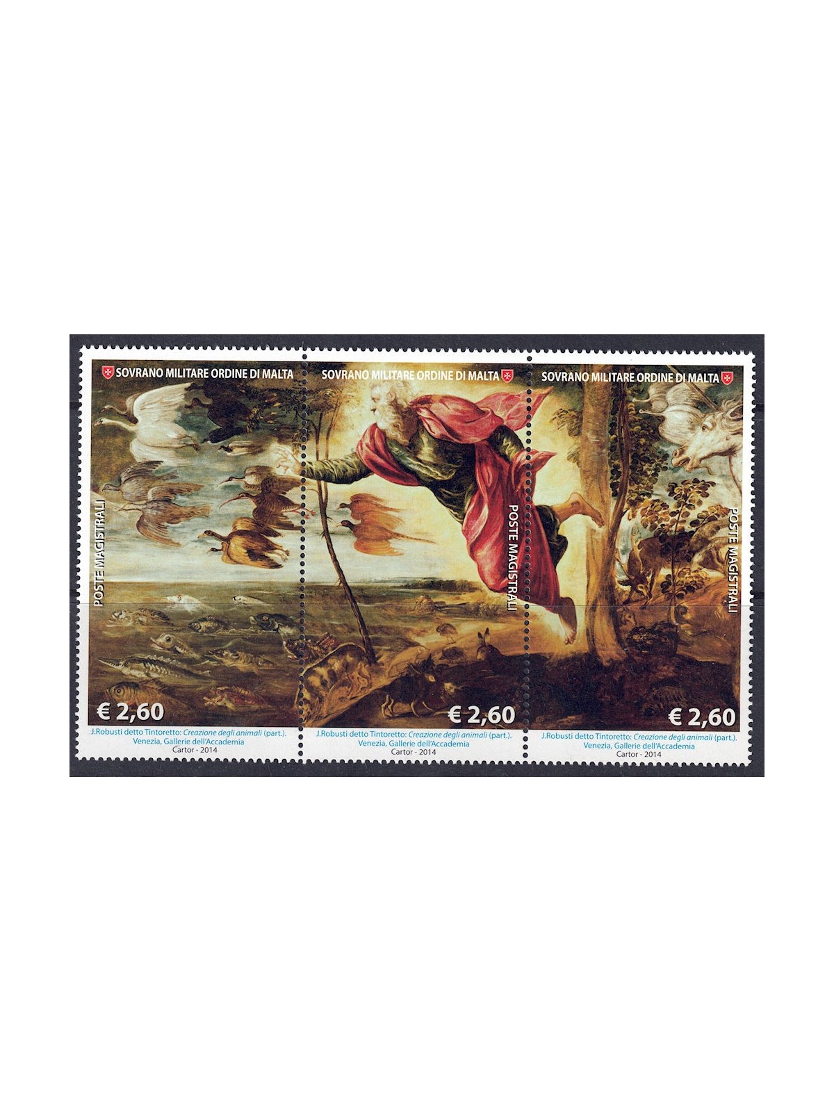 SMOM 2014 Natura e arte 3v MNH**