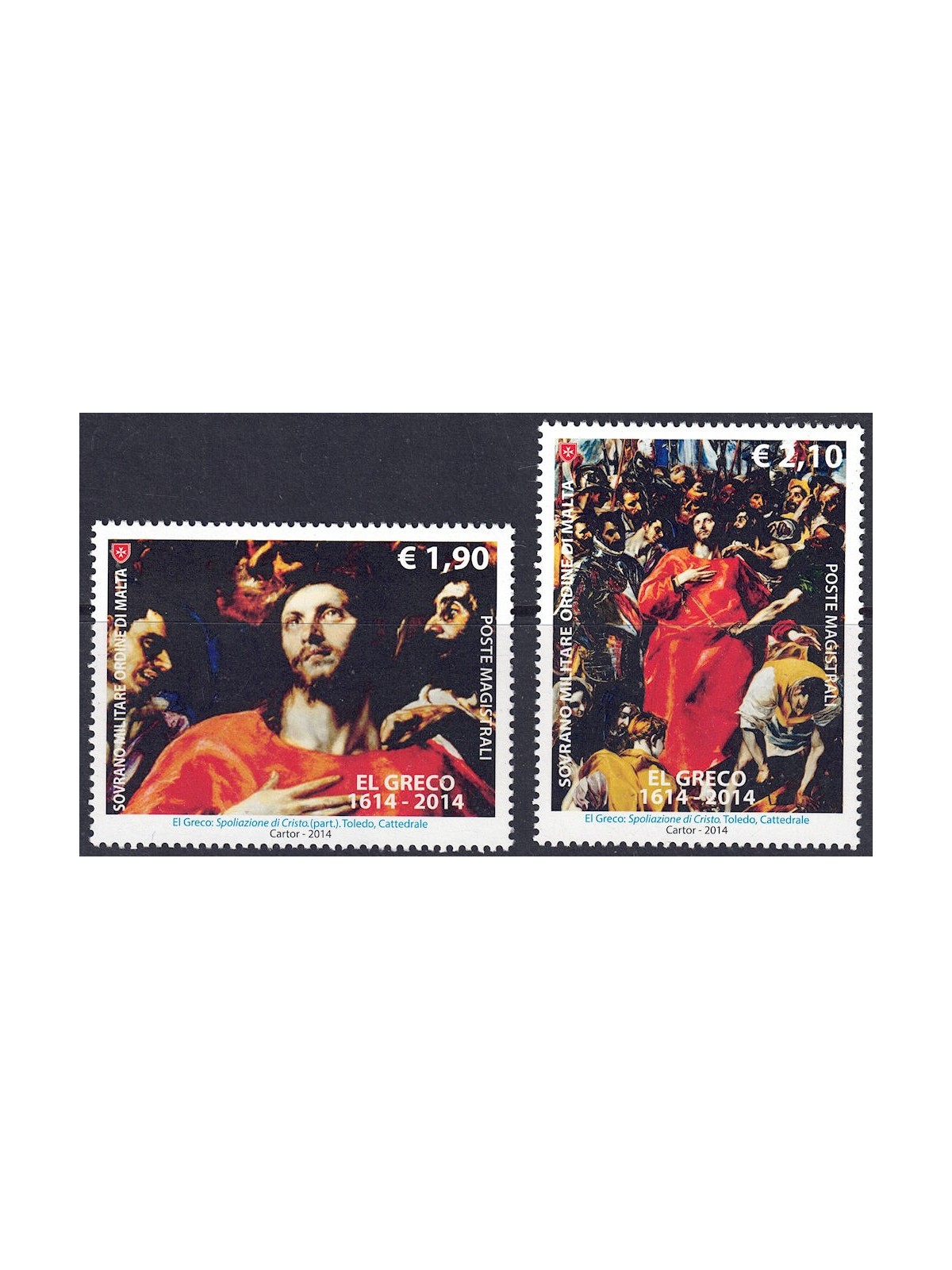 SMOM 2014 Dominikos Theotokopoulos (El Greco) 2v MNH**