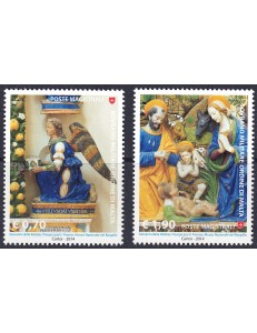 SMOM 2014 Christmas 2v MNH**