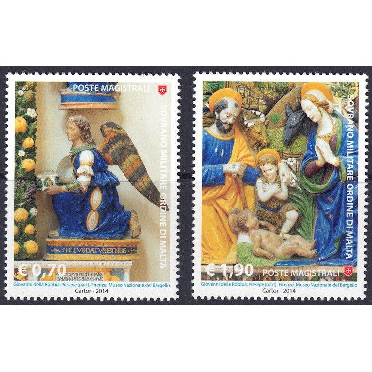 SMOM 2014 Christmas 2v MNH**