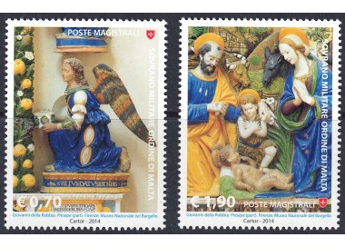 SMOM 2014 Christmas 2v MNH**