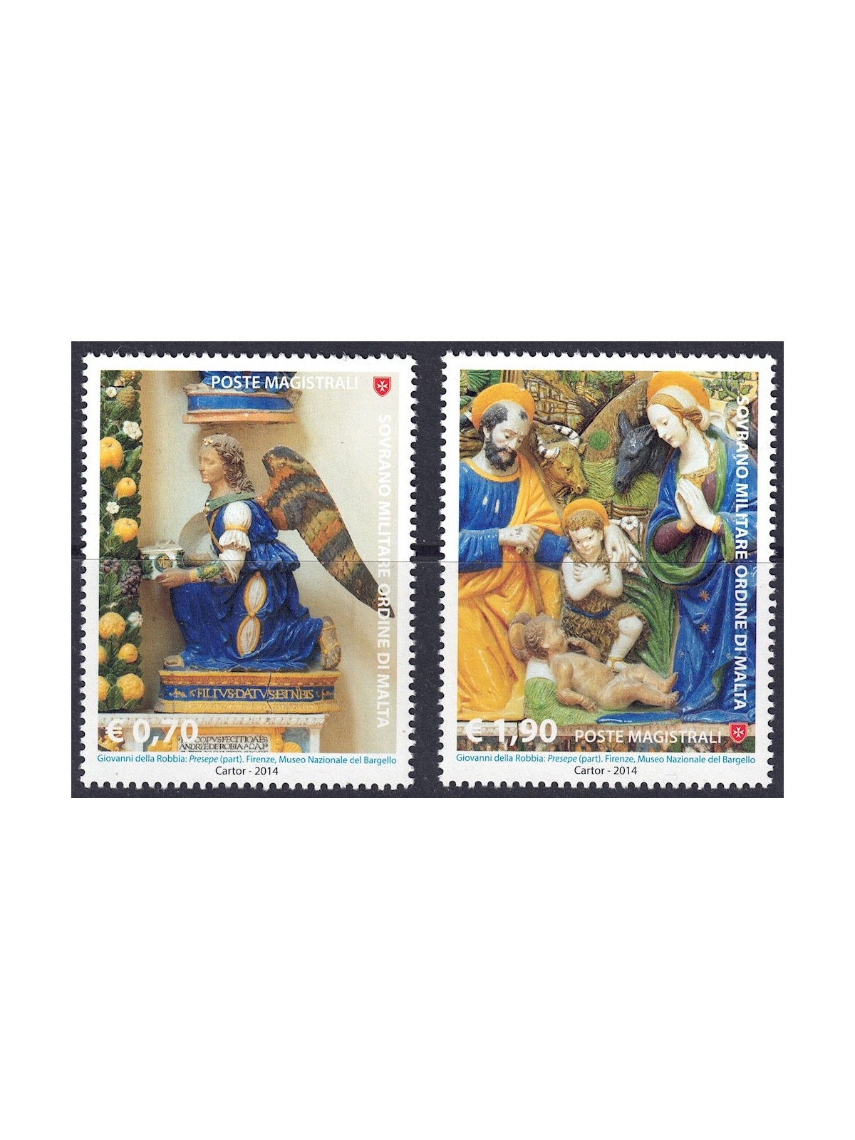 SMOM 2014 Natale 2v MNH**