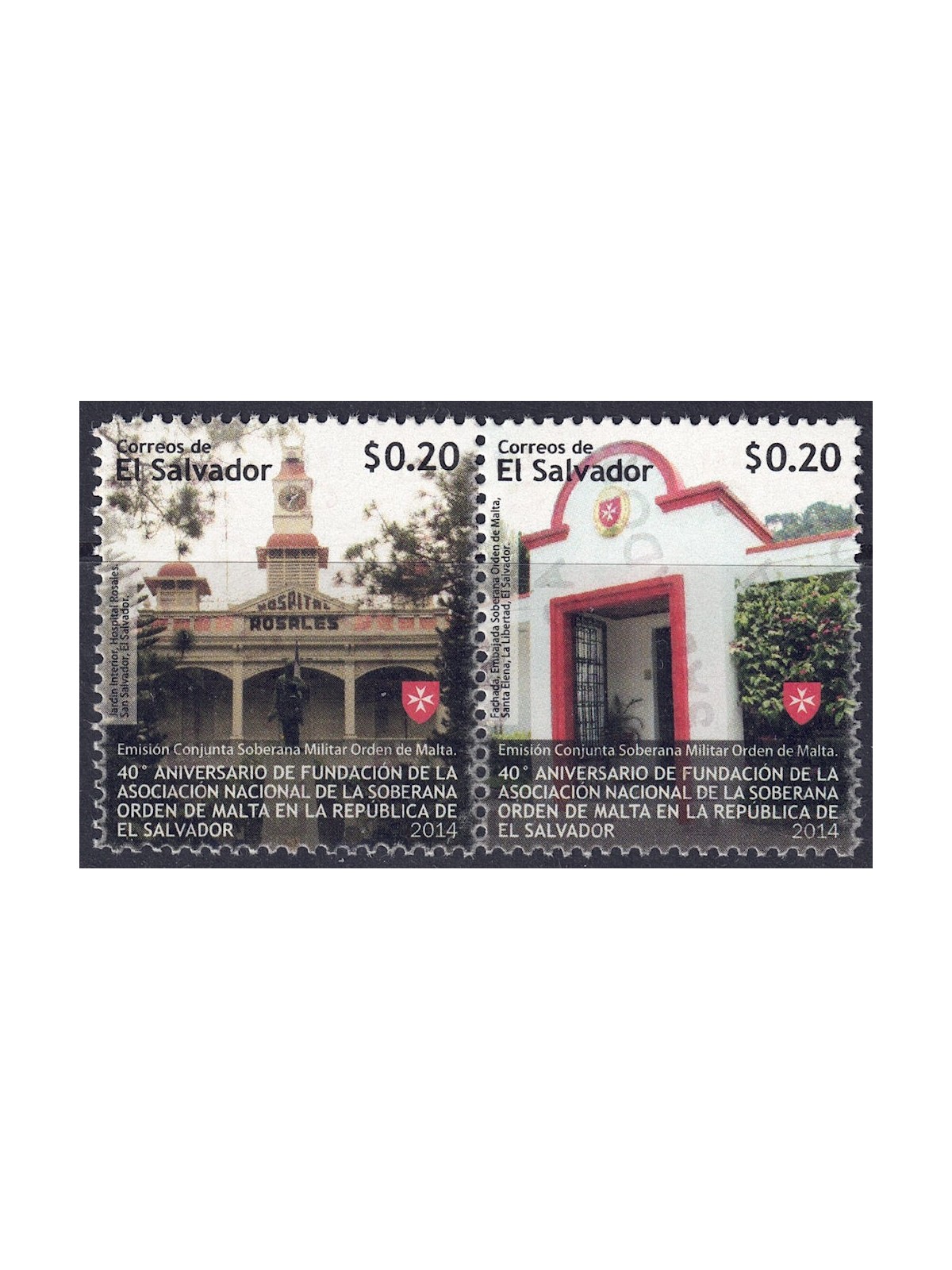 EL SALVADOR 2014 National Association of El Salvador 2v MNH**