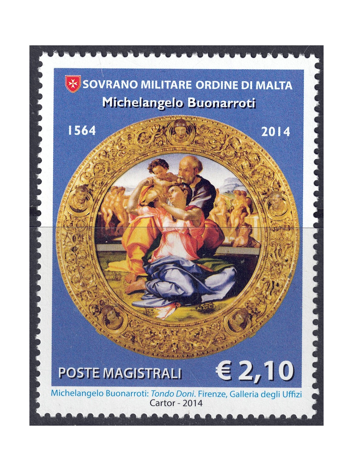 SMOM 2014 Michelangelo Buonarroti MNH**