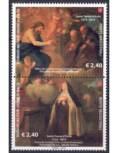 SMOM 2015 Santa Teresa D'Avila 2v MNH**