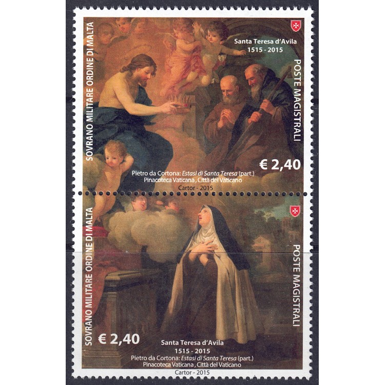 SMOM 2015 Santa Teresa D'Avila 2v MNH**