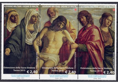 SMOM 2015 Exposition of the Holy Shroud 3v MNH**
