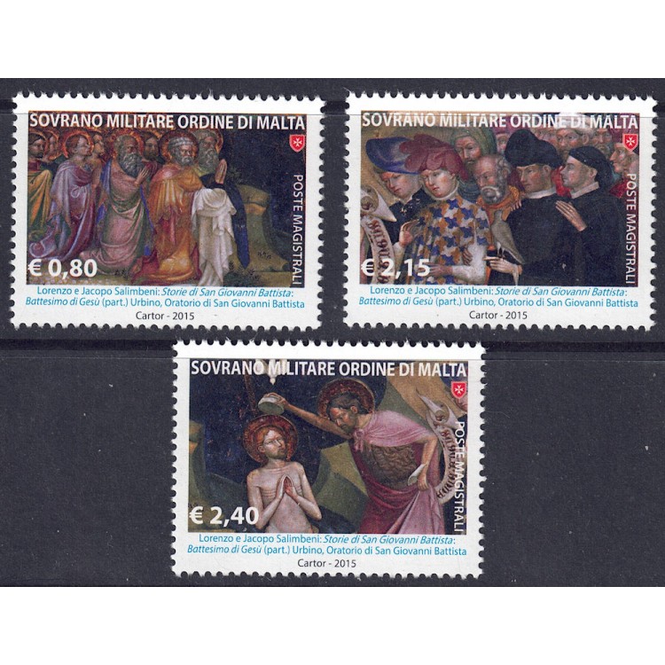 SMOM 2015 San Giovanni Battista 3v MNH**