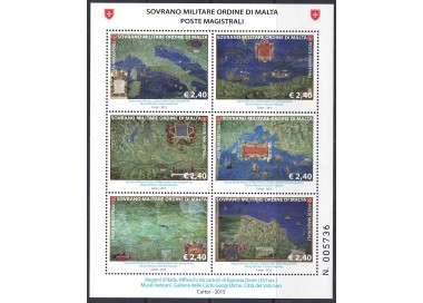 SMOM 2015 Ancient Geographical Maps (1st series) s/s MNH**