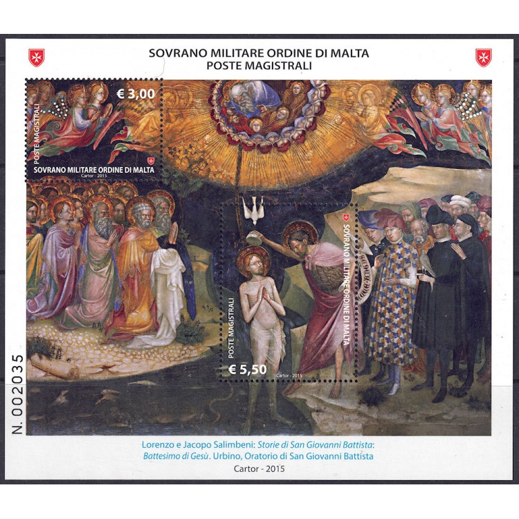 SMOM 2015 St. John the Baptist s/s MNH**