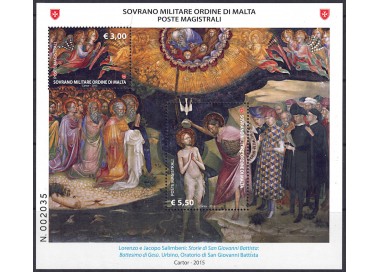 SMOM 2015 St. John the Baptist s/s MNH**