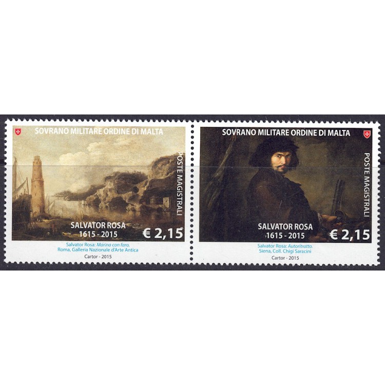 SMOM 2015 Salvator Rosa 2v MNH**