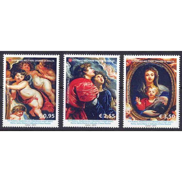 SMOM 2015 Christmas 3v MNH**