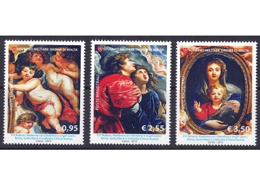 SMOM 2015 Christmas 3v MNH**