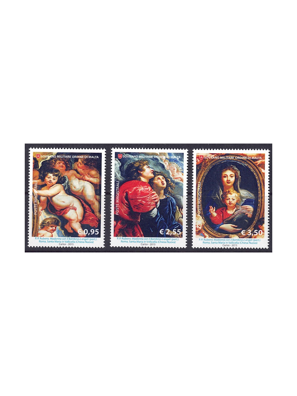 SMOM 2015 Natale 3v MNH**