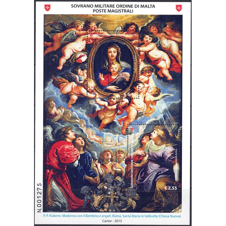 SMOM 2015 Christmas s/s MNH**