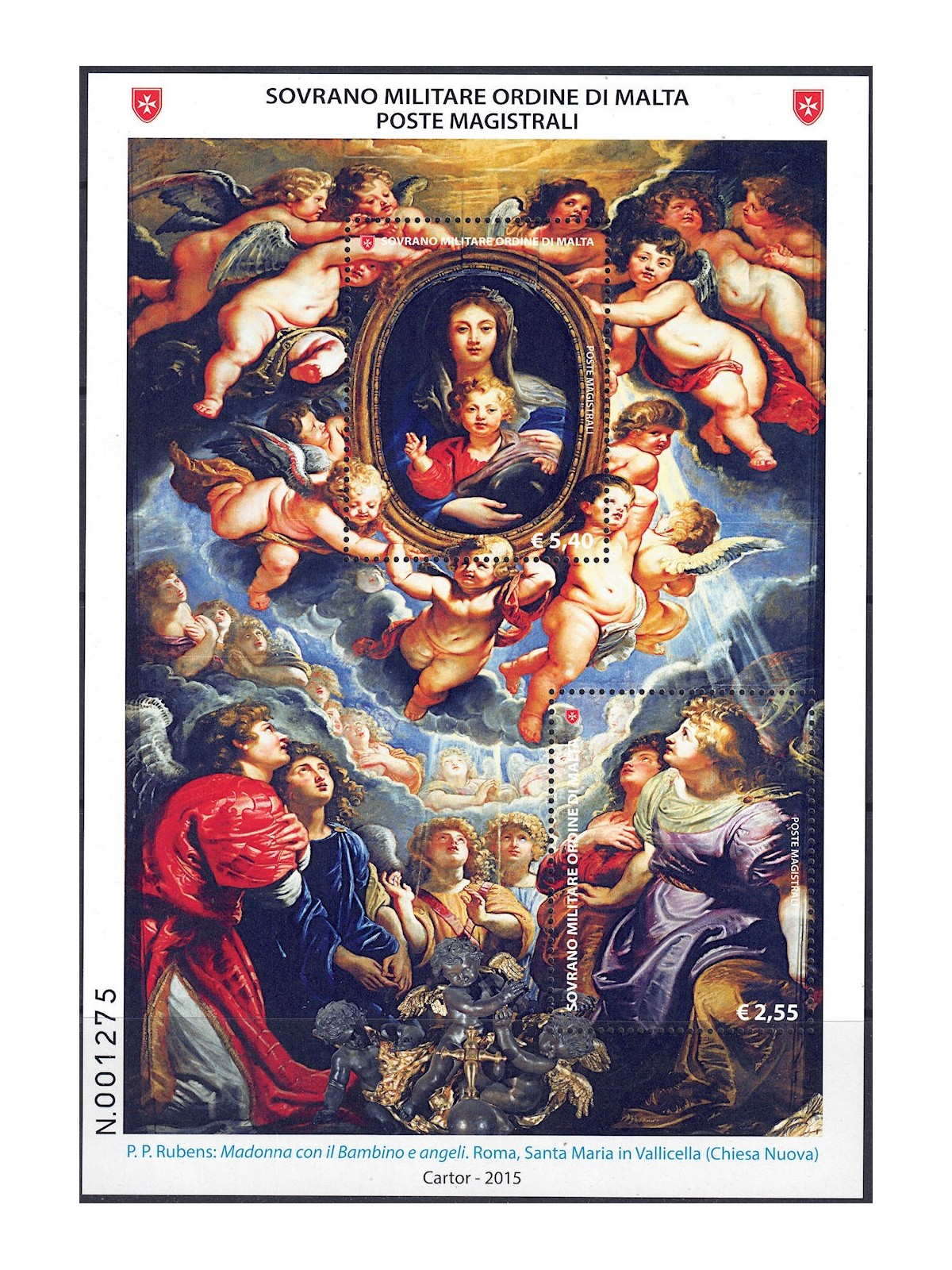 SMOM 2015 Natale BF MNH**