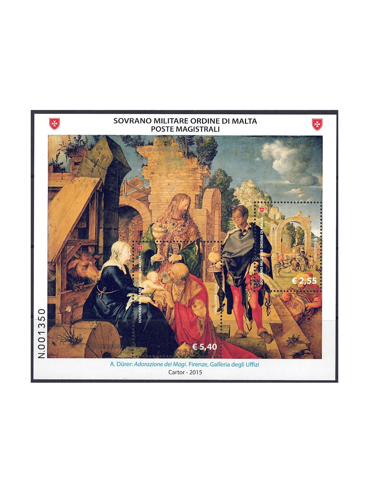 SMOM 2015 Iconography of the Three Kings s/s MNH**