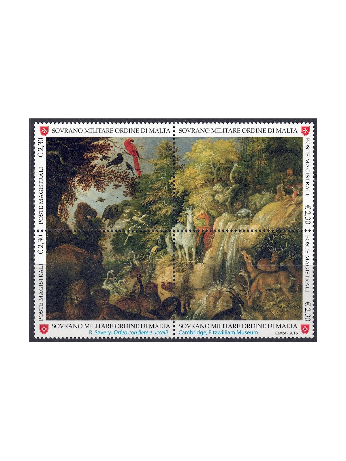 SMOM 2016 Natura e arte 4v MNH**