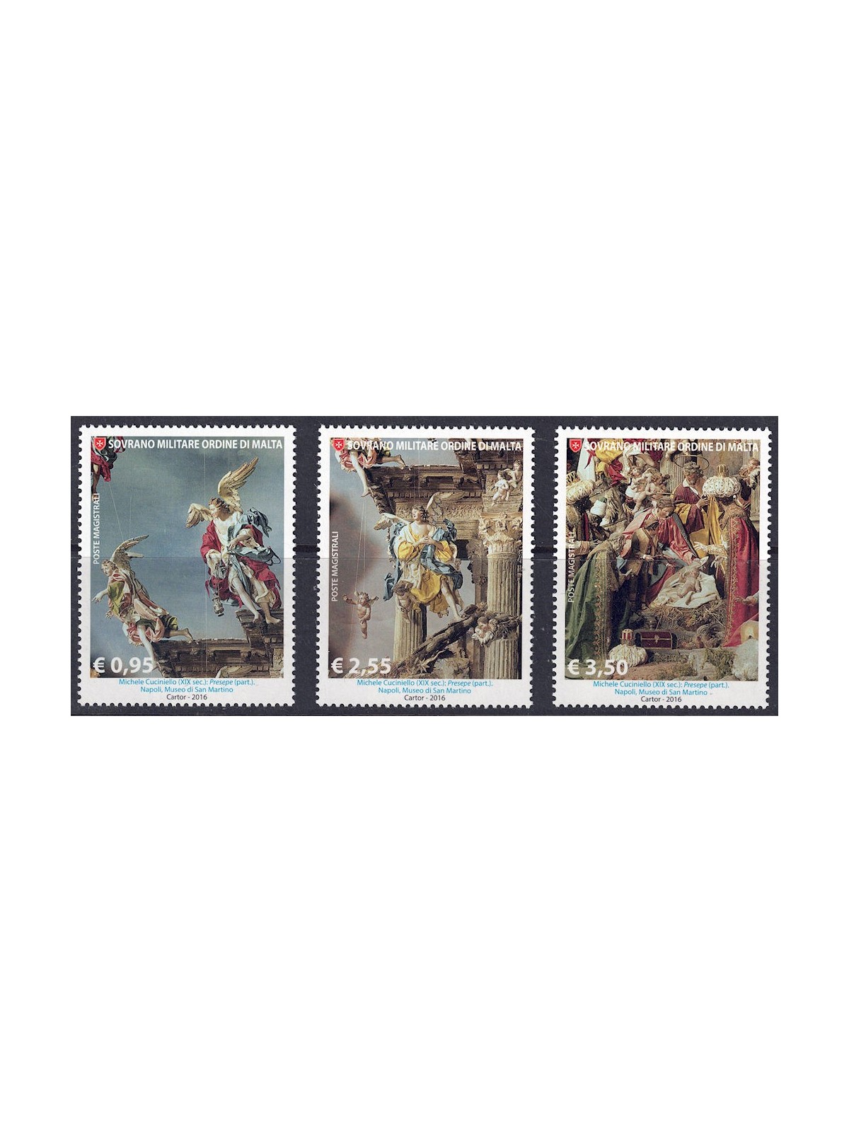 SMOM 2016 Iconografia dei Re Magi 3v MNH**
