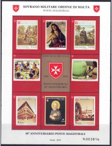 SMOM 2016 Poste Magistrali BF MNH**