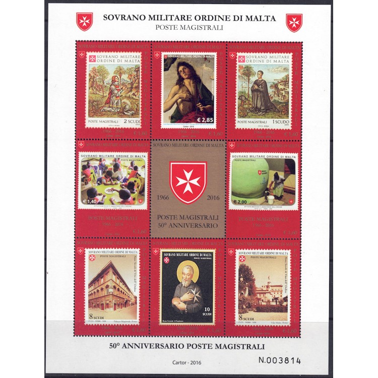 SMOM 2016 Poste Magistrali BF MNH**