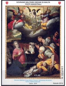 SMOM 2016 Natale BF MNH**