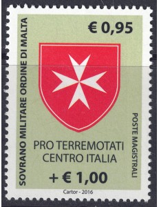 SMOM 2016 Pro earthquake victims of central Italy MNH**