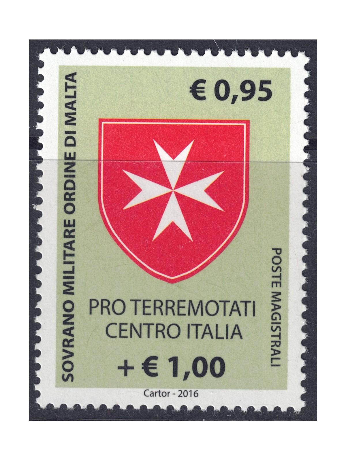 SMOM 2016 Pro earthquake victims of central Italy MNH**