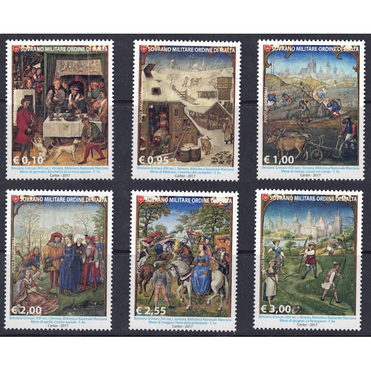 SMOM 2017 The Art of Miniature (January/June) 6v MNH**