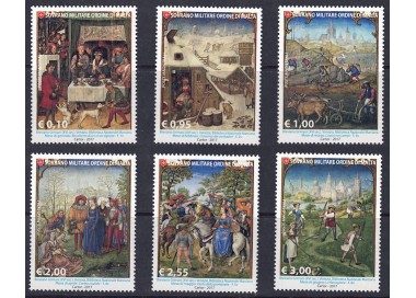 SMOM 2017 L'arte della miniatura (Gennaio/Giugno) 6v MNH**