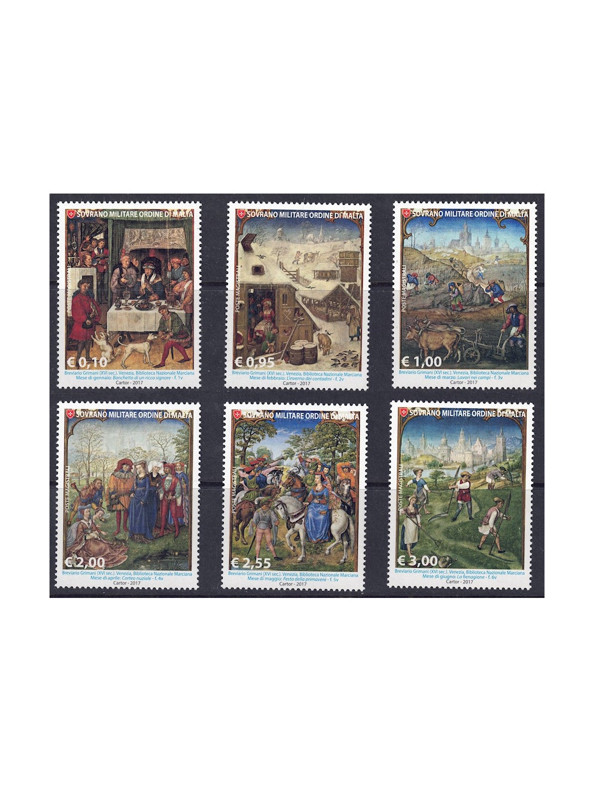 SMOM 2017 The Art of Miniature (January/June) 6v MNH**