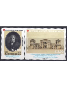 SMOM 2017 Giacomo Quarenghi 2v MNH**