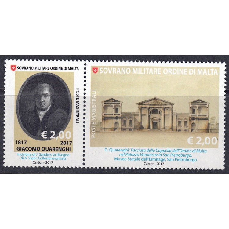 SMOM 2017 Giacomo Quarenghi 2v MNH**