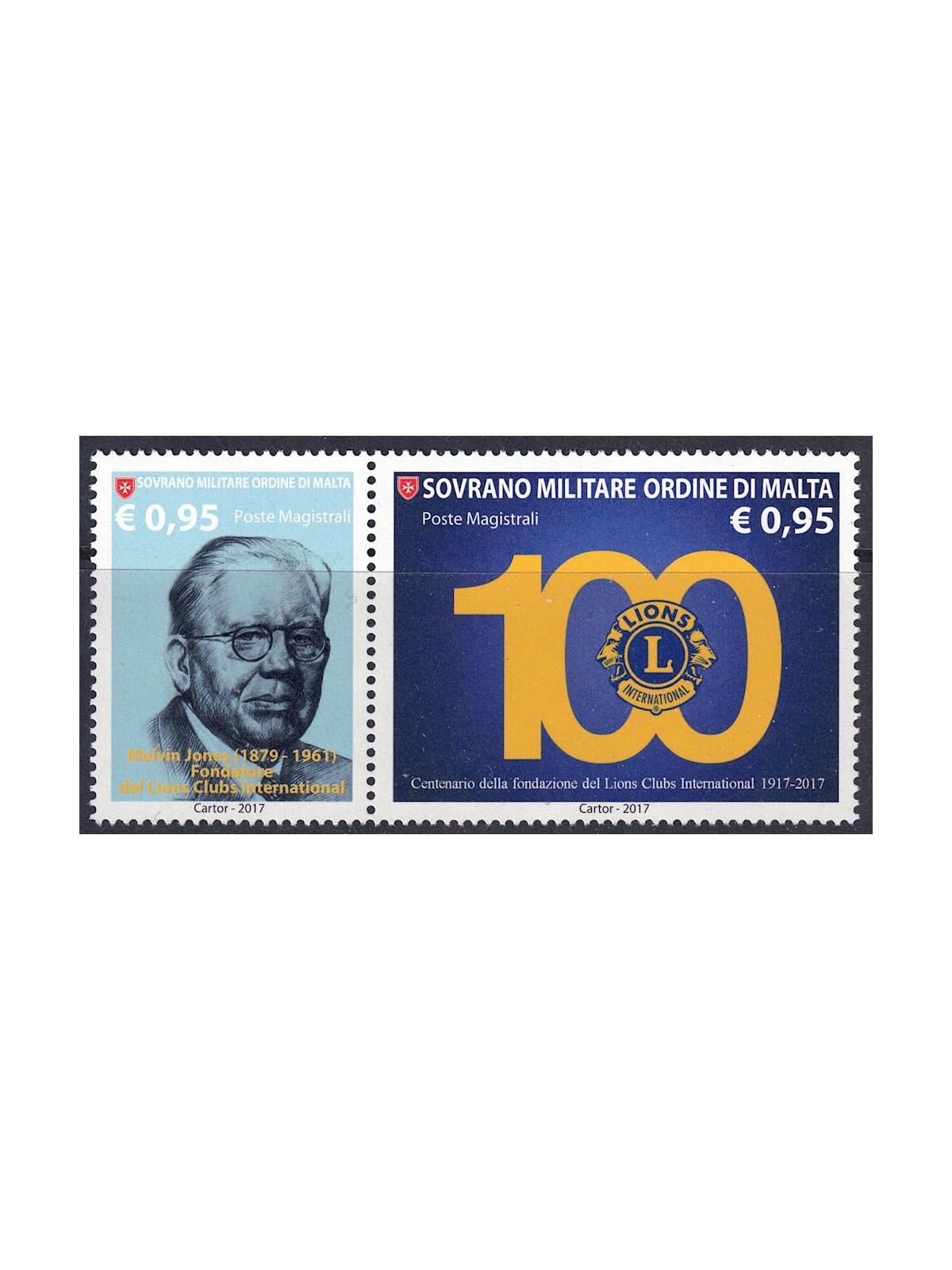 SMOM 2017 Lions Clubs International 2v MNH**