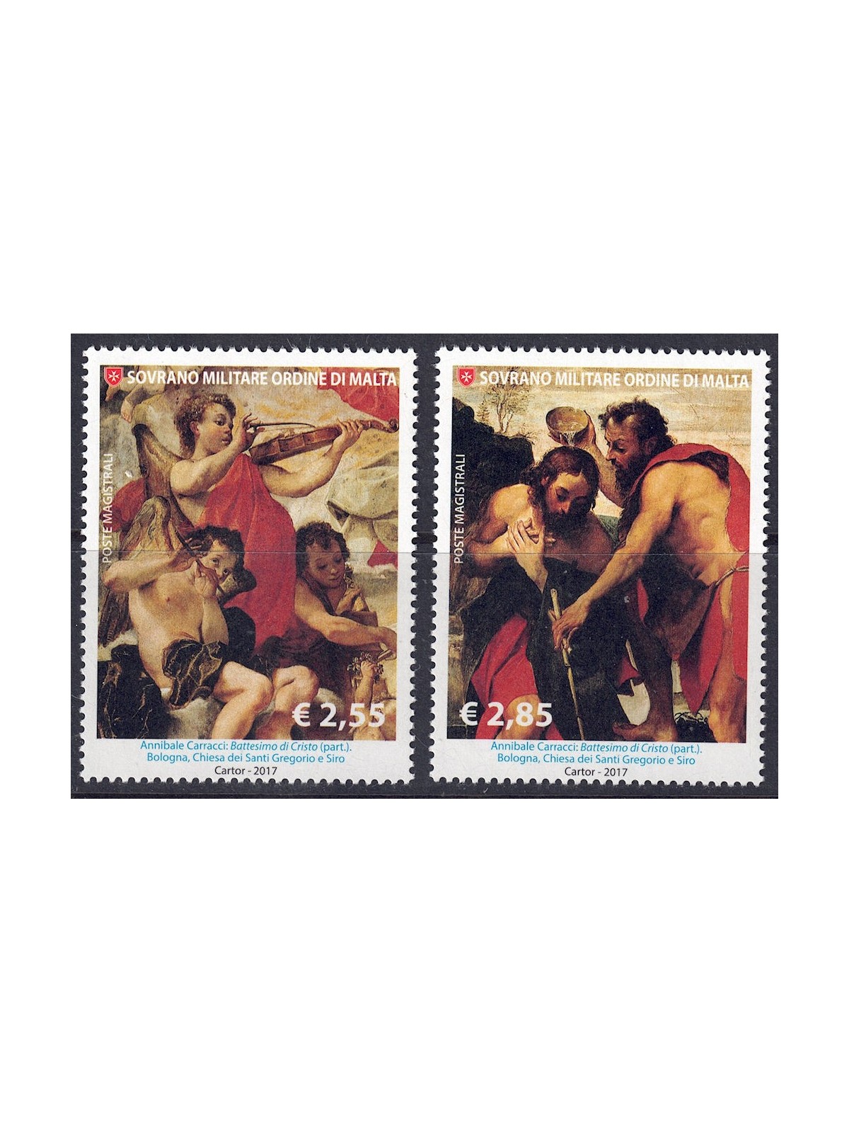 SMOM 2017 St. John the Baptist 2v MNH**
