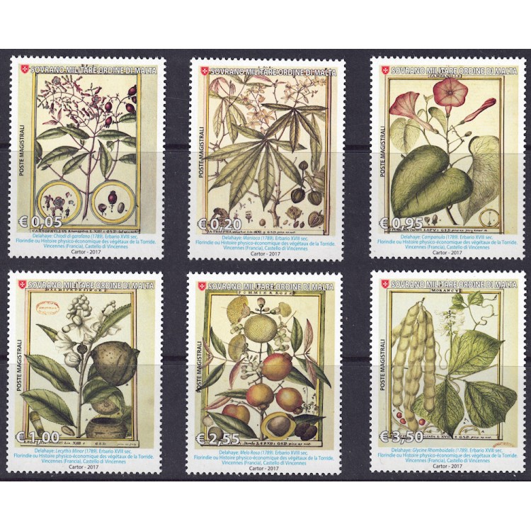 SMOM 2017 Natura e arte 6v MNH**
