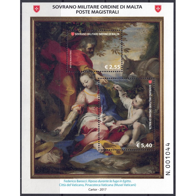 SMOM 2017 Maestri della pittura BF MNH**