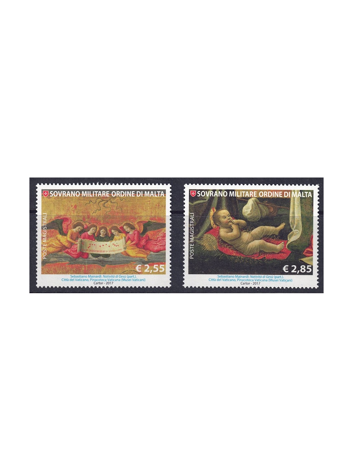 SMOM 2017 Natale 2v MNH**