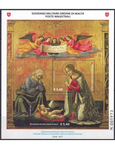SMOM 2017 Christmas s/s MNH**