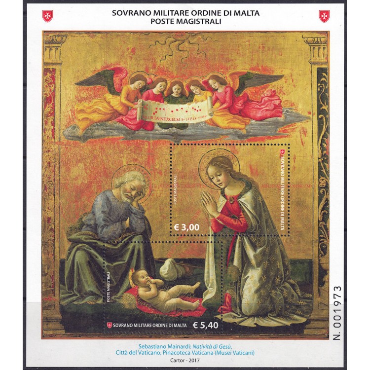 SMOM 2017 Natale BF MNH**