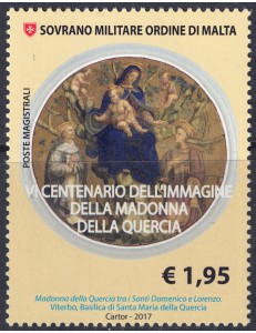 SMOM 2017 Madonna della Quercia MNH**