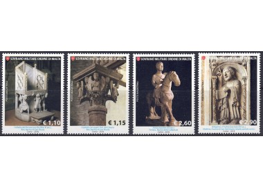 SMOM 2018 Sculpture in Art 4v MNH**