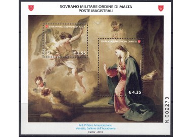 SMOM 2018 Maestri della pittura BF MNH**