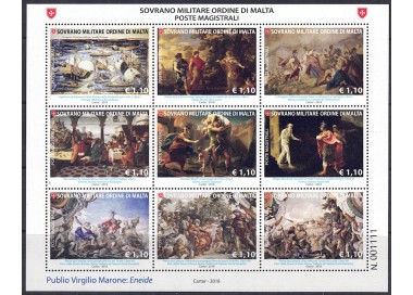 SMOM 2018 Masterpieces of Literature s/s MNH**