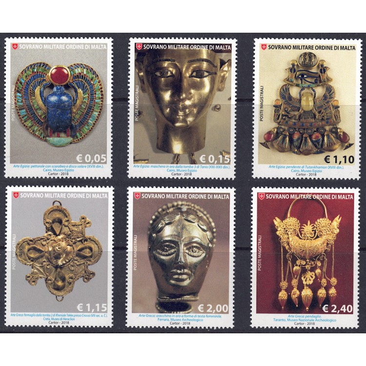 SMOM 2018 History of goldsmithing 6v MNH**
