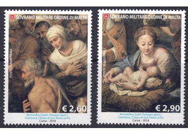 SMOM 2018 Natale 2v MNH**